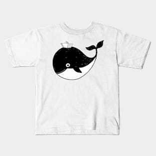 Little whale smiles Kids T-Shirt